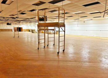 Morem Electric, Harmony, Minn., installed the new lighting over the rink. Photo submitted