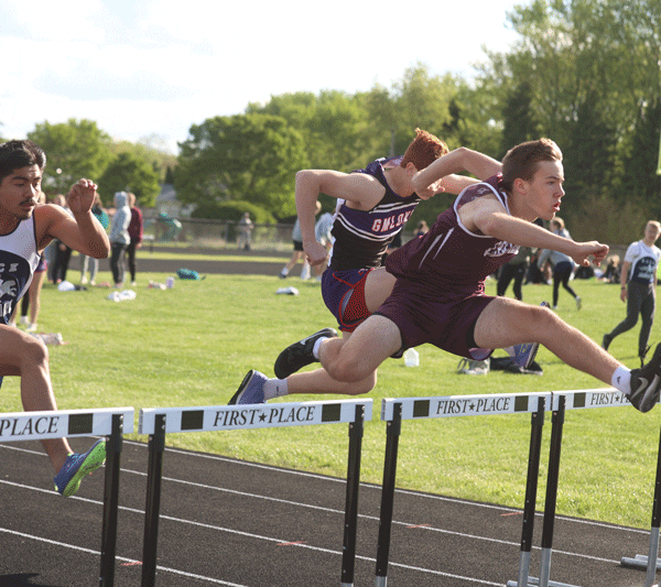 At the Sub-2 track and field meet, Chatfield’s Ross Stoehr was one of the squad’s top performers, qualifying thrice for the 1A Meet including winning the above 110-meter hurdles. Stoehr also moved on in the High Jump and 300-meter hurdles. Photo by Christine Vreeman