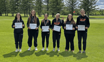 Lanesboro boys and girls golf teams (above) each won their respective SEC meets. Coached by Tim Opat and Dusty McCabe, boys team members are Jack Brogle, Holdyn Willford, Kyle Ruen, Dayton Haugen, Grant Horihan and Jack Lawston. Girls members are Grace Tufte, Jentrey Schreiber, Addison McCabe, Ellie McCabe, Bella Thomas and Taylor Hanson. Photos submitted