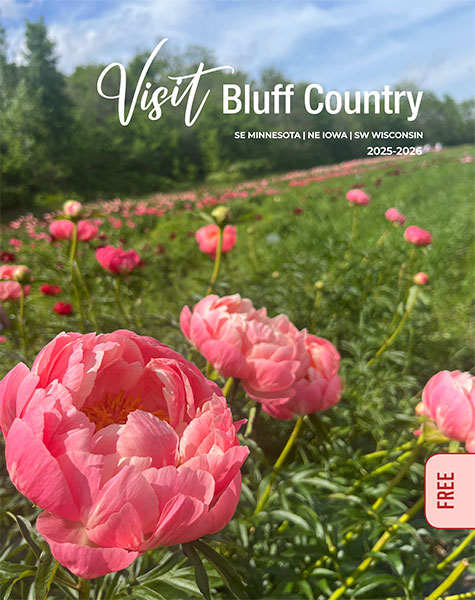 Pick up a copy of this year’s Visit Bluff Country visitor’s guide at area businesses and start making plans. Cover photo by Dana Boler
