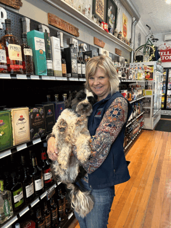 Lori and Oakley are waiting to greet you at Granny’s Liquor. Oakley, a Tibetan Terrier, has lived at Granny’s Liquor since the business began; be sure to stop in and visit Oakley!