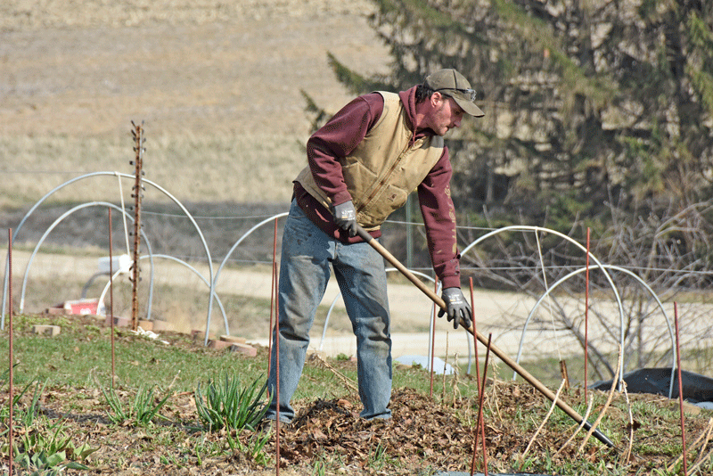 Kevin Schuldt is responsible for running the farm. Photo by Charlene Corson Selbee