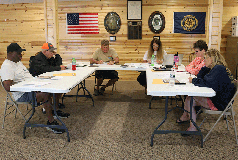The Whalan City Council discusses positive news at the May 12, 2025, council meeting as the transfer of the municipal electric system has been finalized, and the city received a grant from Taylor Family Farms to improve community gathering space. Photo by Barb Jeffers