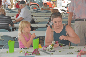 You, too, can make a flower crown. Photo by Charlene Corson Selbee