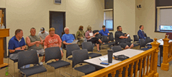 Attendees filled the seats at the June 24 Houston County Commission meeting to share their opinions regarding the proposed special recreational vehicle ordinance. Photo by Charlene Corson Selbee