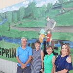 In 2022, Spring Valley received a grant for a mural. Photo submitted