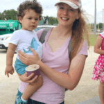 Ansel Espinoza, 18 months, had some refreshing ice cream along with his mom, Anna Espinoza at Olmsted County Breakfast on the Farm. Photos by Barb Jeffers