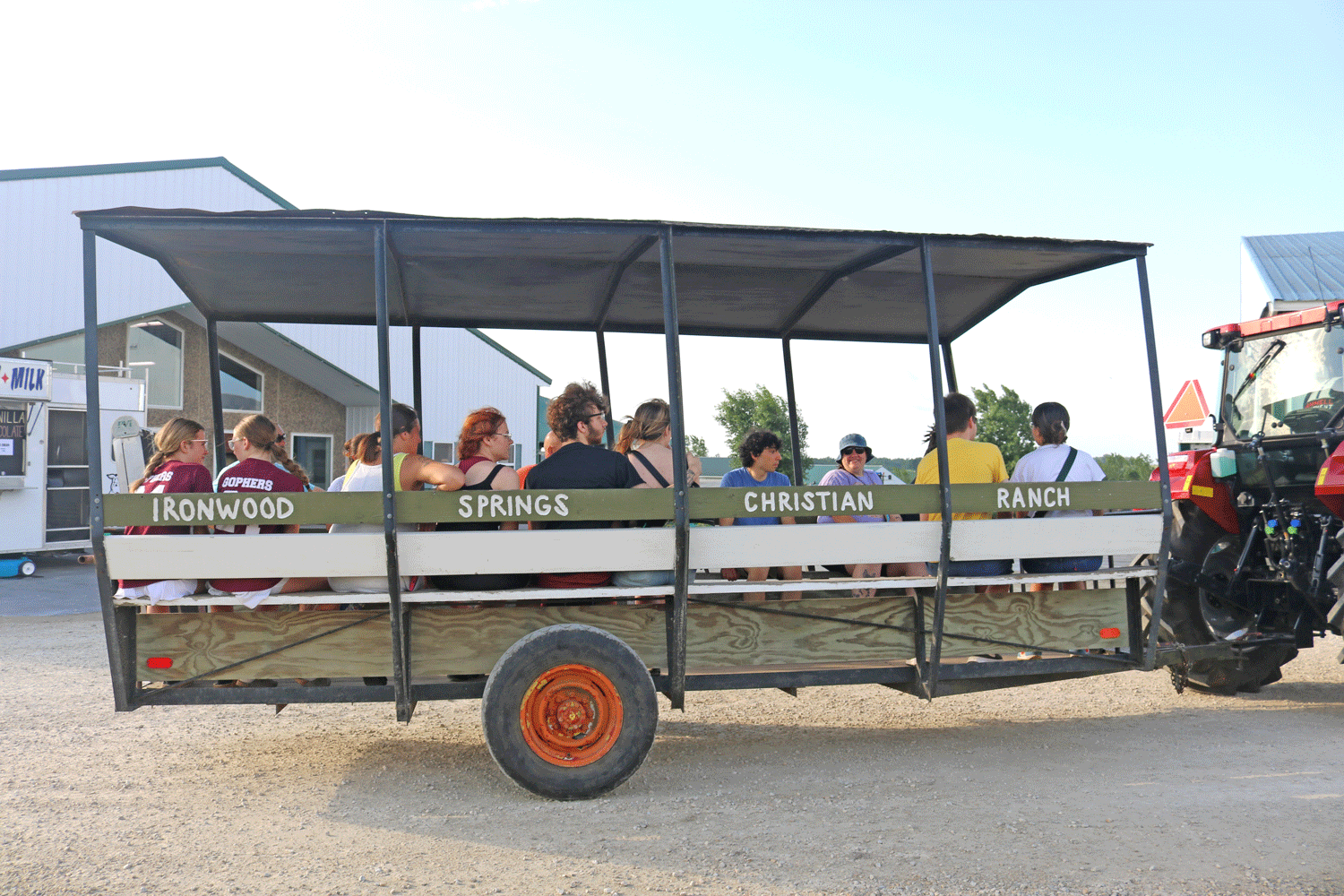 Those attending Olmsted County Breakfast on the Farm had the opportunity to enjoy a wagon ride. Photo by Barb Jeffers