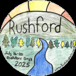 2025 Rushford Days commemorative button design. Photo submitted