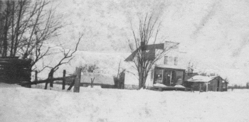 The South Ridge Store, built in 1908, and outbuildings were photographed following a Houston County snowfall. Photo courtesy of David Beckman