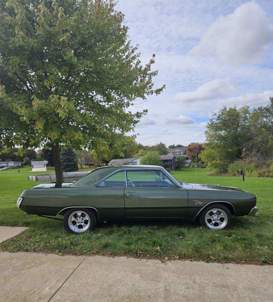 Jason and Amanda Hovey enjoyed weekend drives with their 1973 Dodge Dart Swinger that was restored from the ground up starting back in 1995 when Jason purchased it at the age of 16. Photo submitted