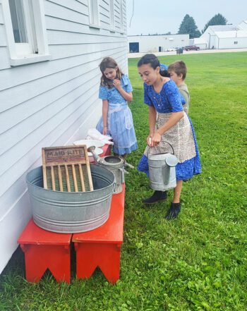 Morning chores at Prairie School. Photo by Hannah Wingert