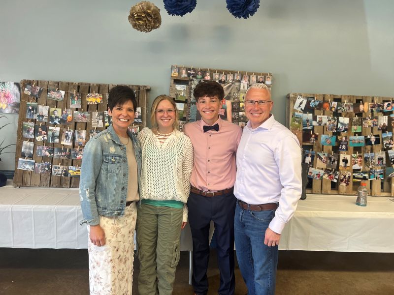 Parents Amanda (left) and Jason (right), with their children Olivia and Landon, have owned and operated the Fillmore County Journal since February 2009. Photo submitted