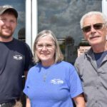 Owners of Mabel’s Village Farm and Home: Joan and Kevin Manning with their son Noah Manning. Photo by Charlene Corson Selbee
