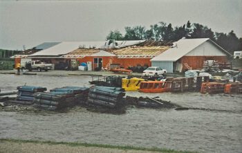 Photo from the 1998 Mabel flood. Photo submitted