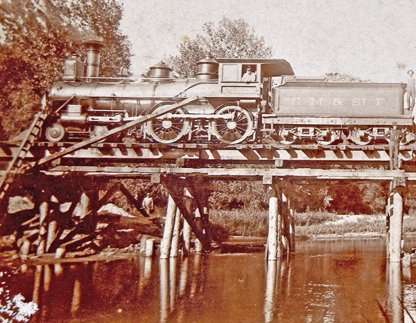This train posed for a photograph in southeastern Minnesota in the 1890s. Photo courtesy of the Houston County Historical Society