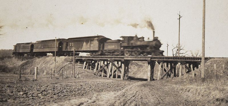 Somewhere in southeast Minnesota in April 1920. Photo courtesy of the Houston County Historical Society