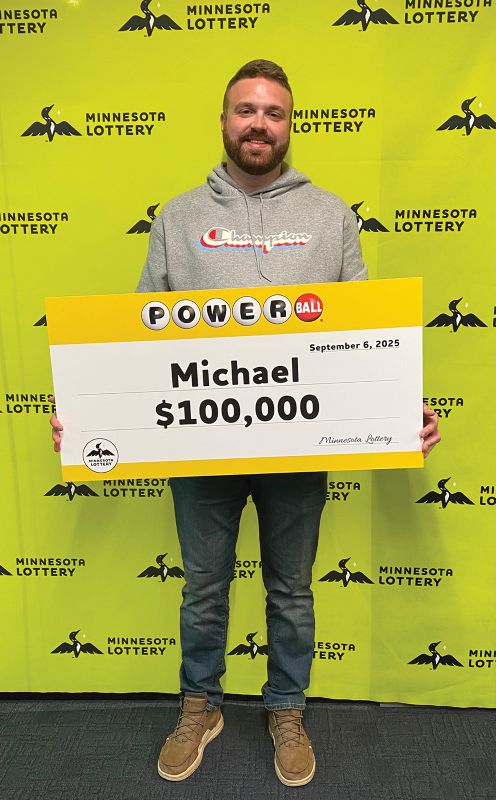 Michael of Caledonia bought a winning Powerball ticket that won him $100,000. Photo submitted