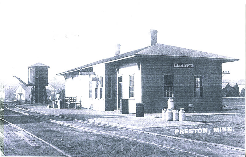 The original Preston Train Station. Photo courtesy of Preston Historical Society