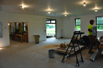 The interior of the new Riverfront Center. Photo by Charlene Corson Selbee