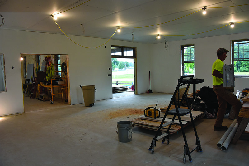 The interior of the new Riverfront Center. Photo by Charlene Corson Selbee