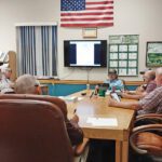 The Rushford Village Council at the September 16 meeting. Photo by Kirsten Zoellner