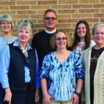 St. Johns faculty and staff from left to right: Julianne Rowe, Robin Breckenridge, Rev. Timothy Sandeno, Kayla Duxbury, Laura Danielson, Mickey Angerman. Photo submitted