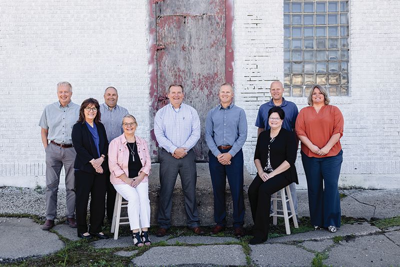 The current AcenTek Board of Directors members from left to right: Barry Fruechte, Cindy Wright, Joseph Thesing, Lesa Moose (treasurer), Garth Zenke (president), Brad Hoiness, Connie Edwards, Bruce Lehmann (vice president), Bobbie Hillery (secretary). Photo submitted