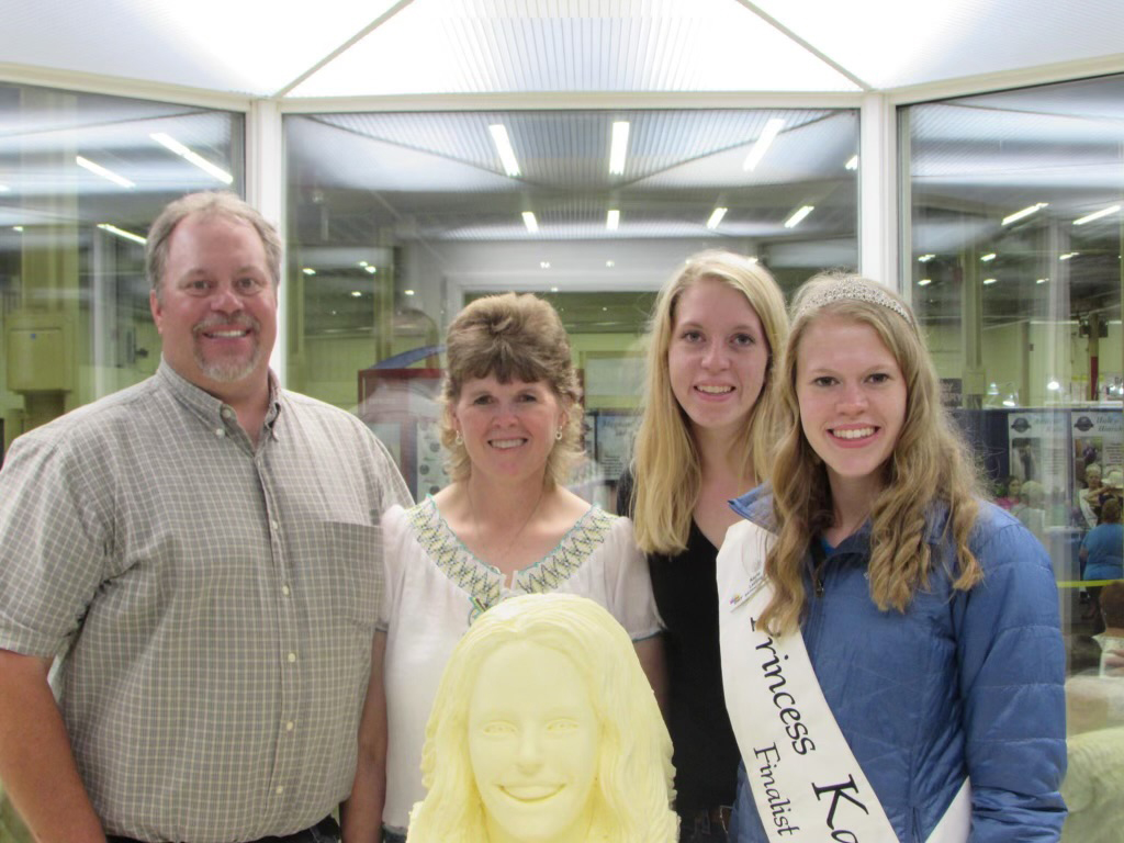 Todd and Stacy Leiding and their twin daughters, Haely and Kayla. Photo submitted