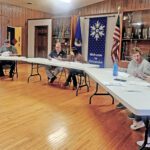 Mayor Stephanie Start and council members discuss city business during the October 7 meeting in Ostrander, including the October 21 maintenance review and the 421 Minnesota Street purchase. Photo by Zech Sindt