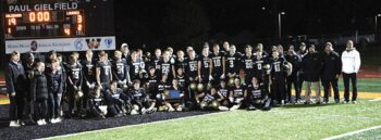 The Section 1AA football champions are again the Caledonia Warriors. Team Cal took down Rochester-Lourdes 19-3 to claim the school’s 17th state berth. Photo Paul Trende