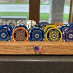 Cemetery Representative/OAS Sr. Sasha Holst shared that the Challenge Coin Collection is on display at the Minnesota State Veterans Cemetery in Preston. Photos by Sasha Holst