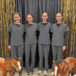 The Vet Sciences team: Kinley Rindels, Olivia Rindels, Charity Kingsley and Grace Kingsley. Photo by Kayla Koch