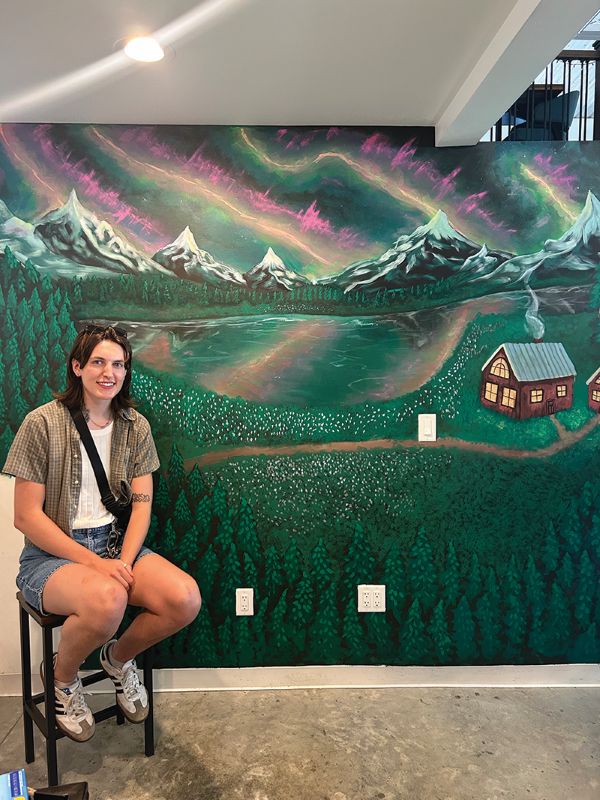 Check out this Norwegian landscape mural by Kelly Ristau, which can be seen at The Landing in Decorah, Iowa. Photo submitted