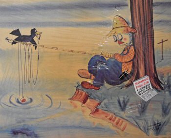 “Fishing that’s worth crowing about” by George J. Stuber. Photo courtesy of the Houston County Historical Society