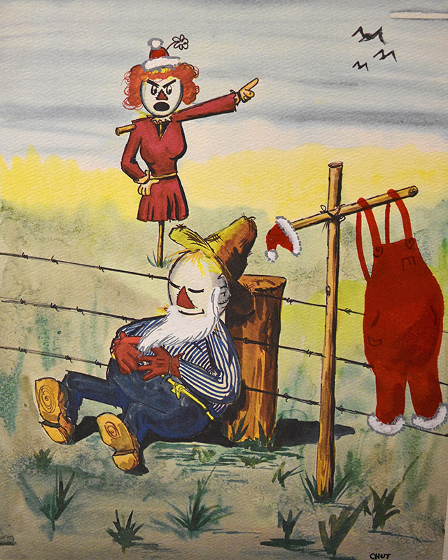 “Get on the stick you lazy bum” by George J. Stuber. Photo courtesy of the Houston County Historical Society