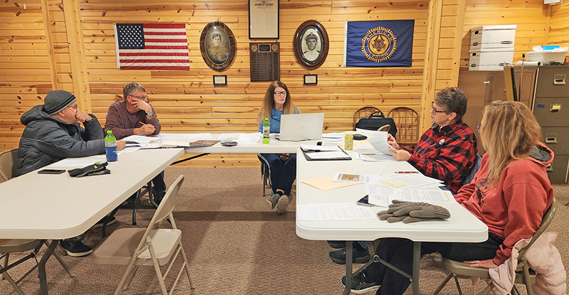 The Whalan City Council discusses the city fee schedule during the November 10, 2025, council meeting. Photo by Barb Jeffers