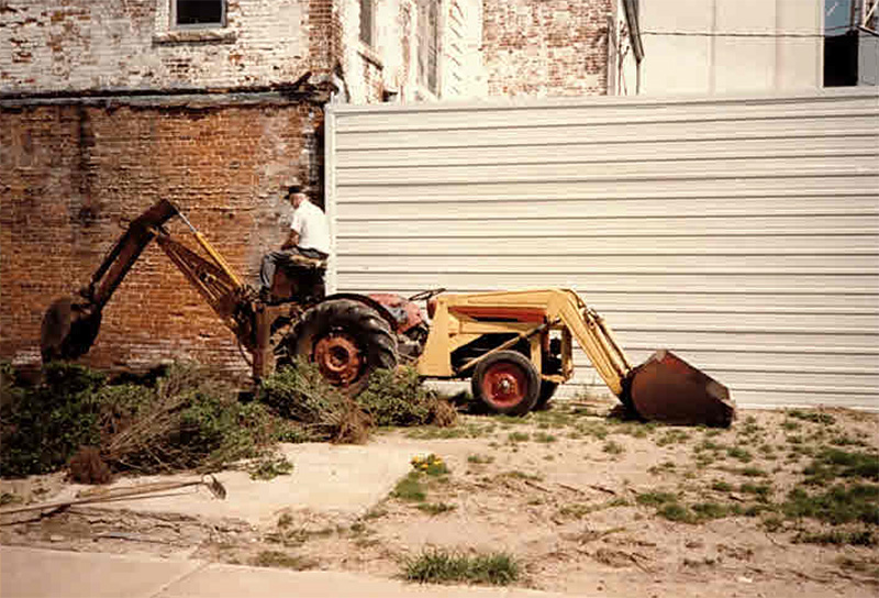 Bob Peterson was one of the many volunteers who spent hours making Harmony’s Memorial Park a reality. Photo submitted