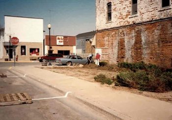 Initial work being done to create Harmony’s Cancer Memorial Park, established in 1992. Photo submitted