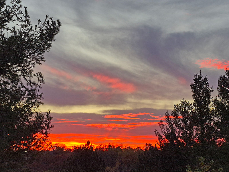 Looking east from the front porch of the “Ponderosa” Preston home of Pastor Woodward.Photo by Pastor Mark Woodward