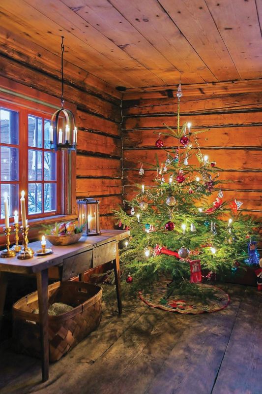 A home made ready for Christmas included the breathtaking beauty of a lit Christmas tree, which sometimes caught on fire. Photo submitted