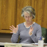 Outgoing Rushford Mayor Terri Benson at the December 22 council meeting. The new council will be sworn in next month. Photo by Kirsten Zoellner