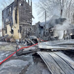 An early morning fire on January 21 took the life of one person and injured another. Photo courtesy of Houston County Sheriff’s Office