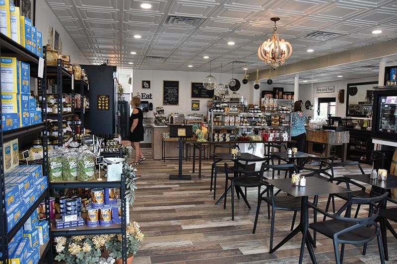 Opening day, Saturday, July 26, 2025, at Caledonia’s new Italian grocery store and deli saw a steady flow of patrons throughout the day. Photo by Charlene Corson Selbee