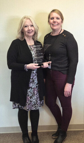 Mary Zaffke and her immediate supervisor, Jordan Knoke shared in her letter of recommendation that Zaffke “is an exceptional nurse, public health advocate, and community leader.” Photo by Charlene Corson Selbee