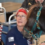 The residents are looking forward to a return visit from Cindy Forrer and Baron the Brave in 2026. Photo by Charlene Corson Selbee