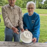 Bud and Ellen Aasum celebrated their 70th wedding anniversary with a party at Mabel Steam Engine Park in Mabel, Minn. Photo submitted