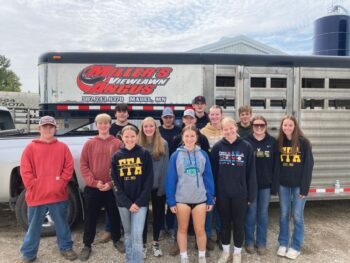 Miller Invitational General Livestock Judging contest attended by Tate Davy, Owen Ranzenberger, Hayden Gore, McKenna Eglinton, Kristen Schmidt, Alex Nelson, Leah Privet, Blake Peterson, Landon Doering, Maggie Herman, Cloe Kruse, Aaron Kulas, Payton Hoscheit, Maren Kulas. Photo submitted