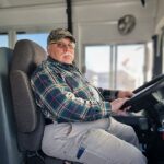Roy Loken is the first face from Houston schools of the day for the students on his route in the morning, and the last in the afternoon. Photo by Wanda Hanson