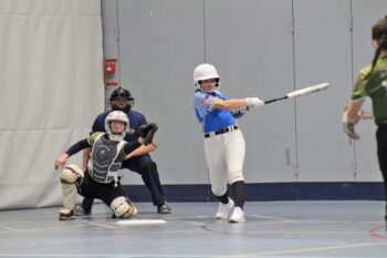 Kylie batting at The Cup. Photos submitted